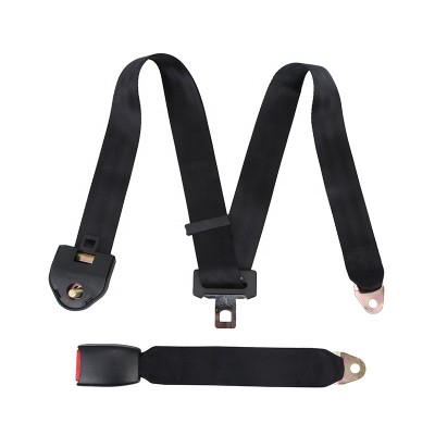 Adjustable 3 points car safety seat belt