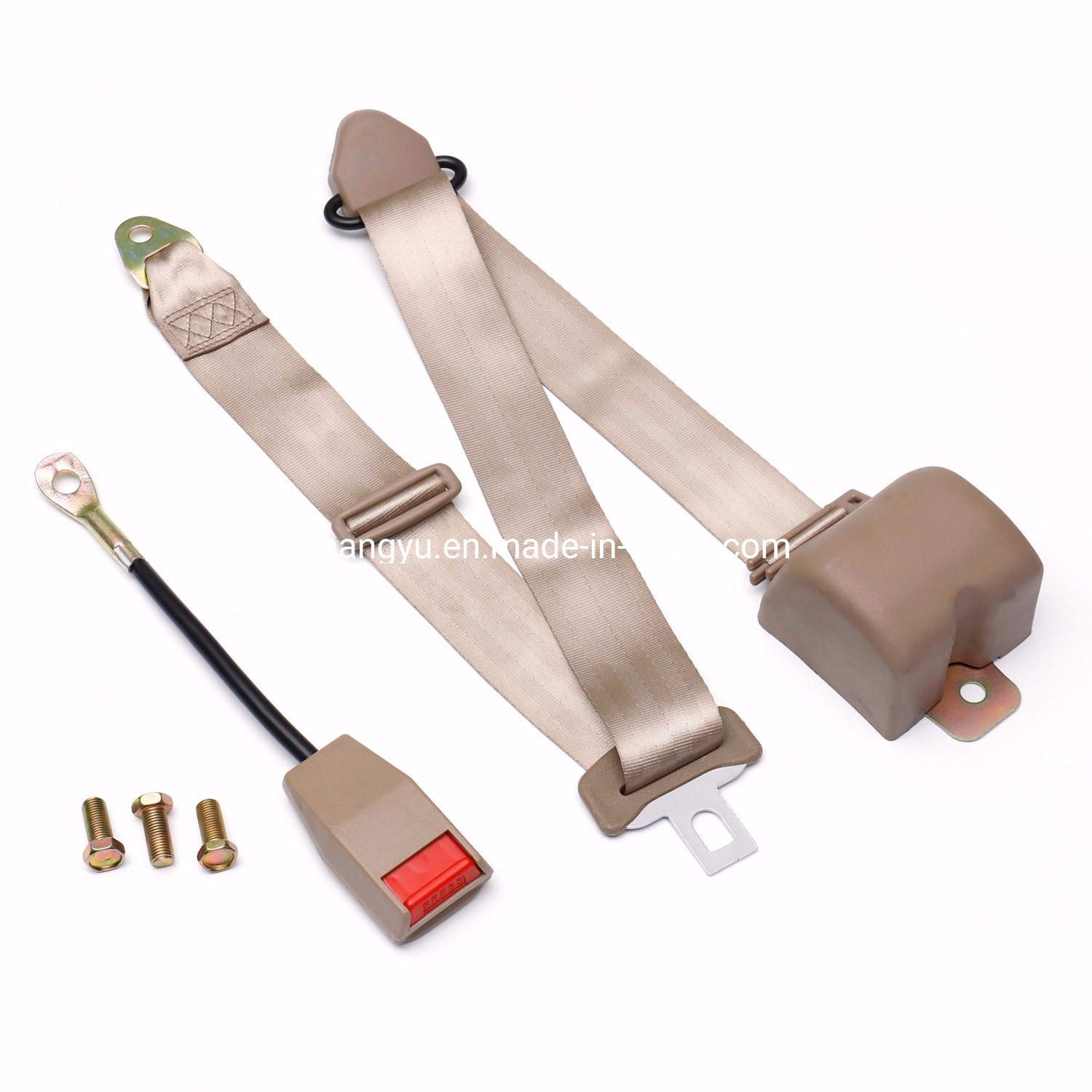 Beige Color Automatic 3 Points Seat Belt Safety Belt